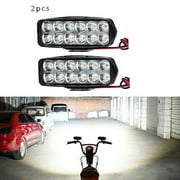 GLFILL Motorcycle Atv Spotlight 12 Bead Rearview Mirror Led Light Reflector Lamp 36W